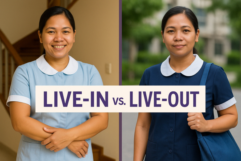 Live in versus live out nanny dubai