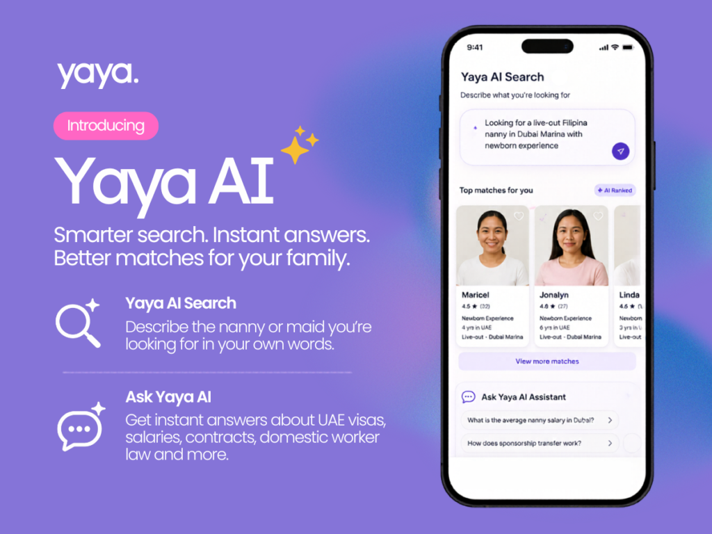 Yaya Middle East AI Nanny Search